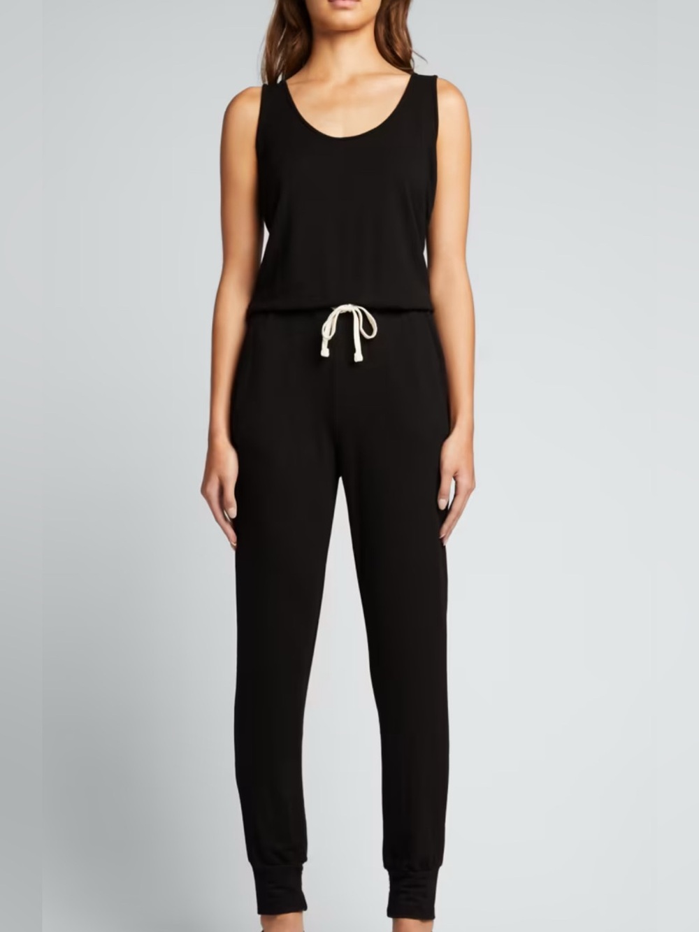 MONROW Supersoft Tank Jumpsuit Black Size M